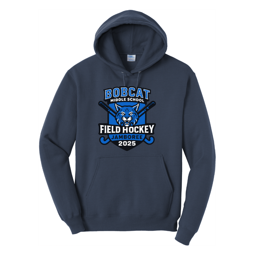 Bobcat Field Hockey - ADULT Fleece Pullover Hooded Sweatshirt (PC78H)