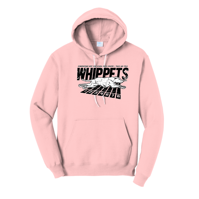Downingtown West XC and T&F - Unisex Fleece Pullover Hooded Sweatshirt (PC78H)