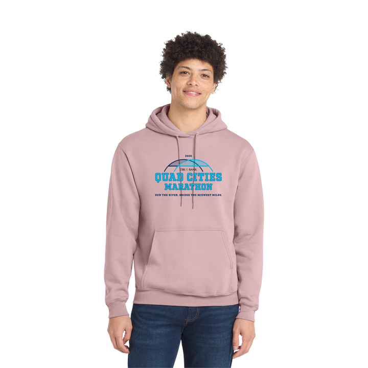 Quad Cities Marathon - Unisex Fleece Pullover Hooded Sweatshirt (PC78H)