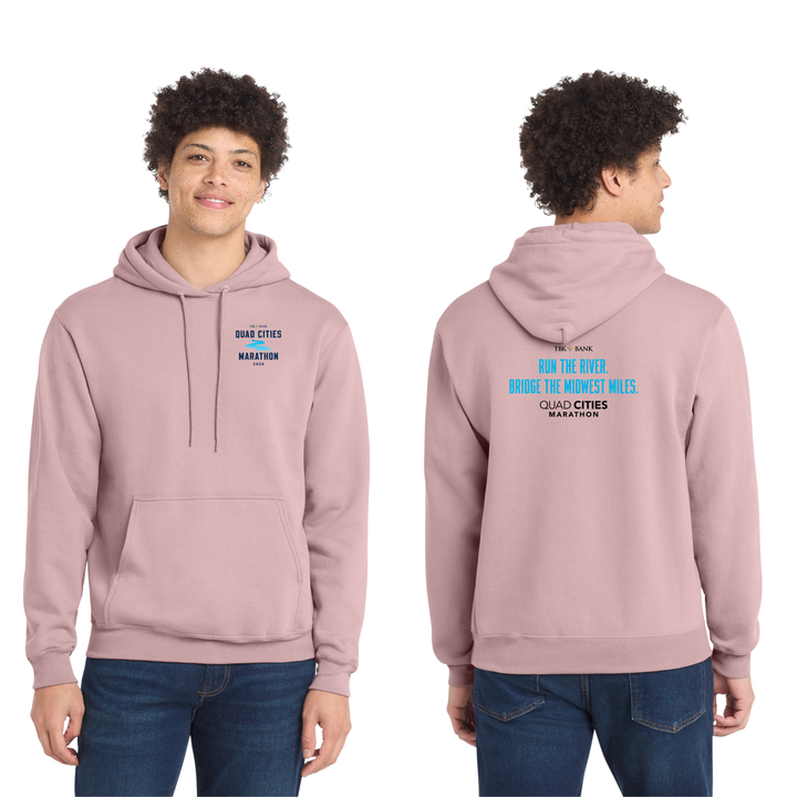 Quad Cities Marathon - Unisex Fleece Pullover Hooded Sweatshirt (PC78H)
