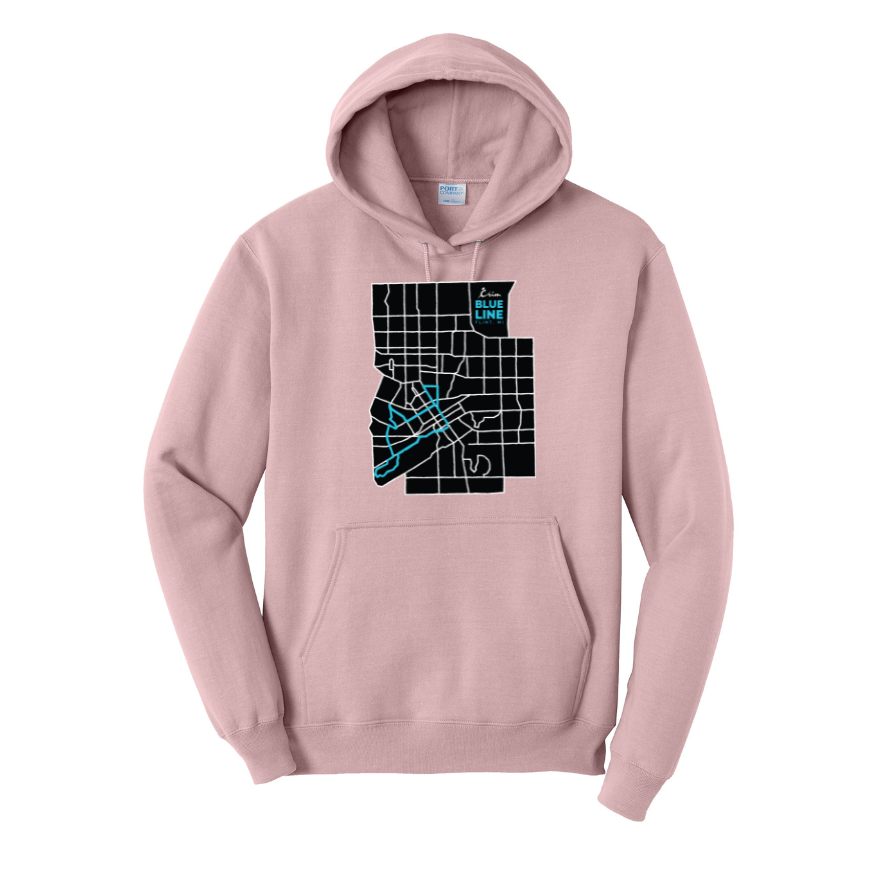 Crim Neighborhood Streets - "Live In" Unisex Fleece Pullover Hooded Sweatshirt