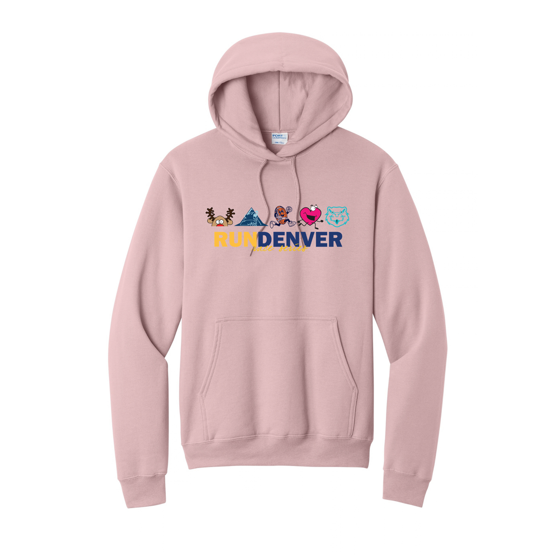 Run Denver - Unisex Fleece Pullover Hooded Sweatshirt (PC78H)