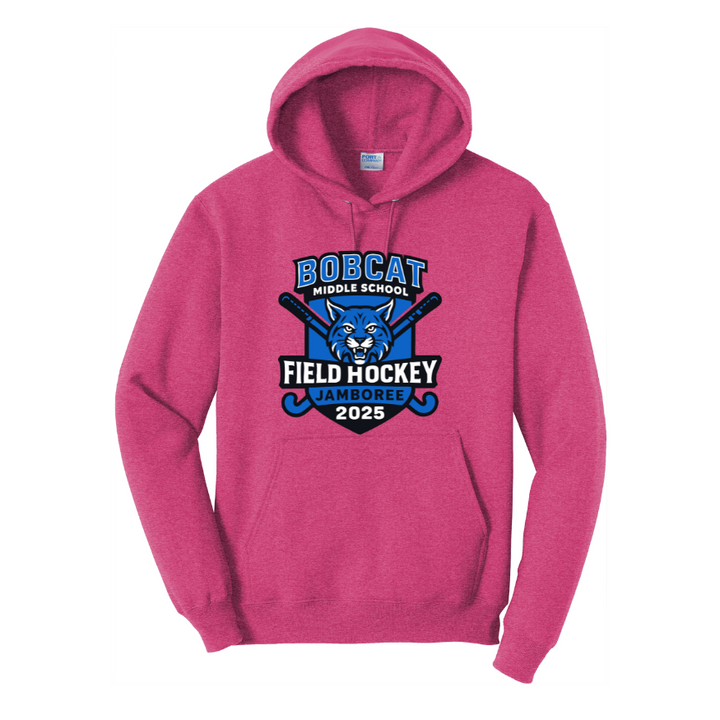 Bobcat Field Hockey - ADULT Fleece Pullover Hooded Sweatshirt (PC78H)