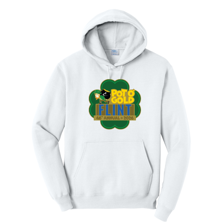 Sudadera unisex con capucha de polar "Live In" de Crim Pot O' Gold 2026 