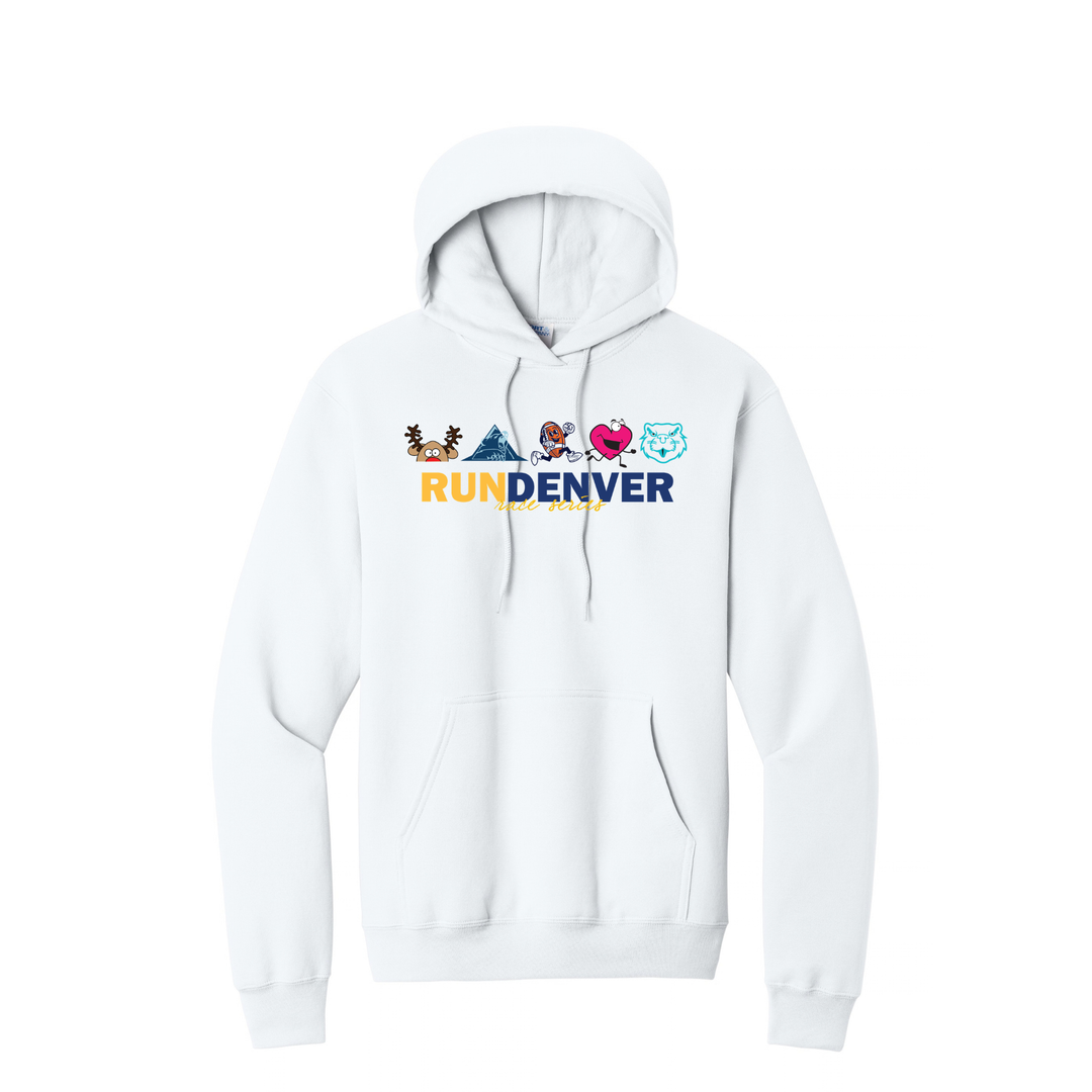 Run Denver - Unisex Fleece Pullover Hooded Sweatshirt (PC78H)