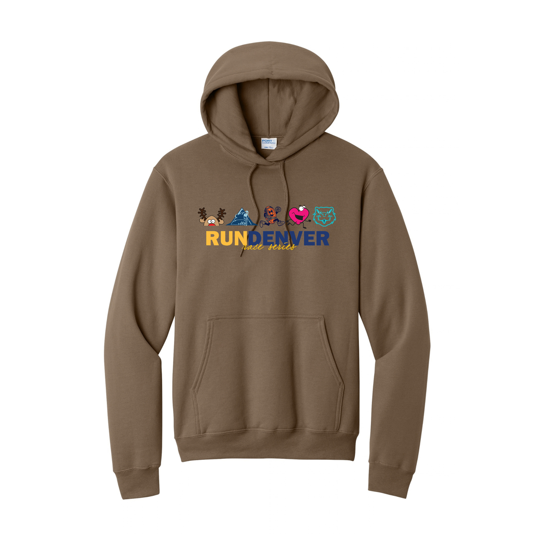 Run Denver - Unisex Fleece Pullover Hooded Sweatshirt (PC78H)