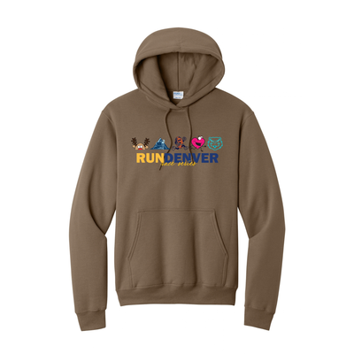 Run Denver - Unisex Fleece Pullover Hooded Sweatshirt (PC78H)