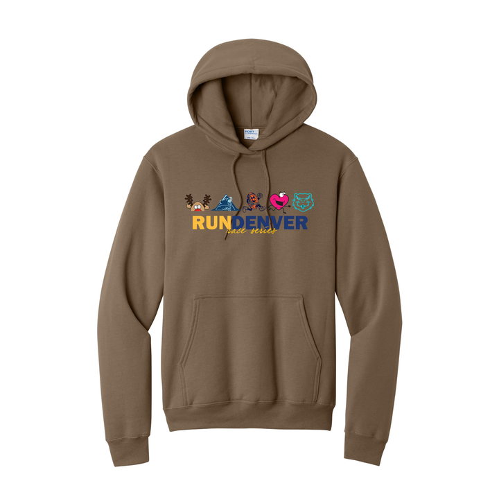 Run Denver - Unisex Fleece Pullover Hooded Sweatshirt (PC78H)