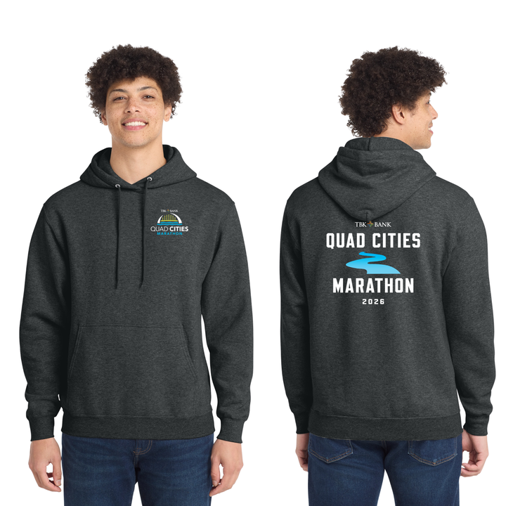 Quad Cities Marathon - Unisex Fleece Pullover Hooded Sweatshirt (PC78H)