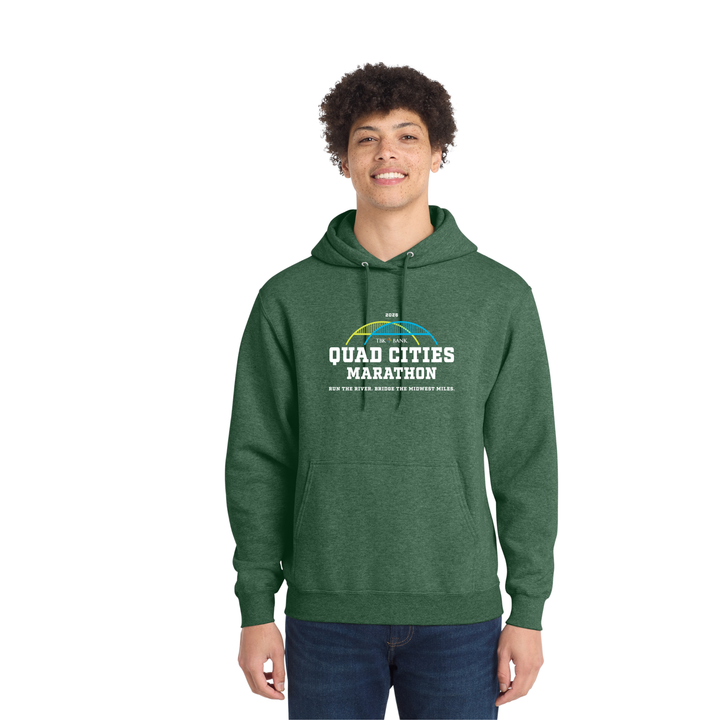 Quad Cities Marathon - Unisex Fleece Pullover Hooded Sweatshirt (PC78H)