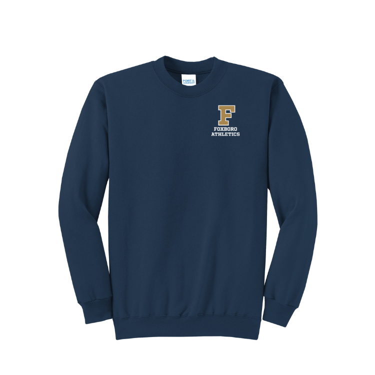 Foxboro High School - Unisex Core Fleece Crewneck Sweatshirt (PC78)