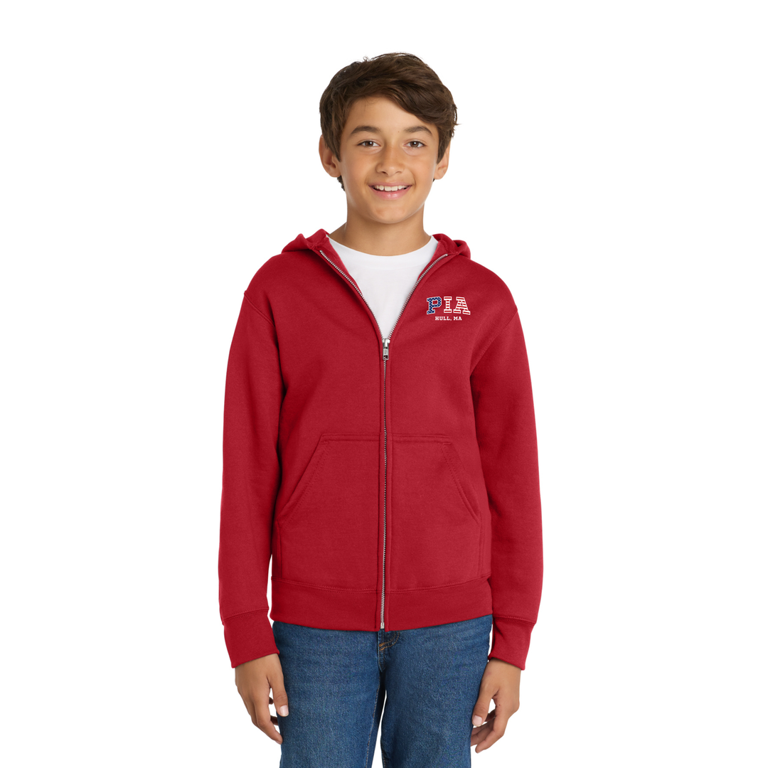 Pemberton Improvement Association- Youth Core Fleece Full-Zip Hooded Sweatshirt (PC78YZH)