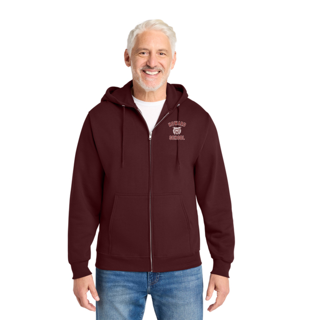 Howard School - West Bridgewater-Core Fleece Full-Zip Hooded Sweatshirt (PC78ZH)