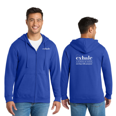 Exhale School of Dance-Adult Fleece Full-Zip Hooded Sweatshirt(PC850ZH)