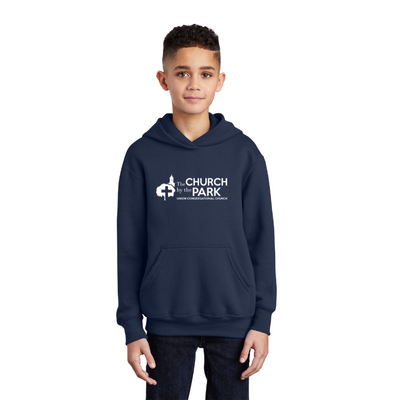 Iglesia Congregacional de la Unión - Sudadera con capucha de polar para jóvenes (PC90YH)