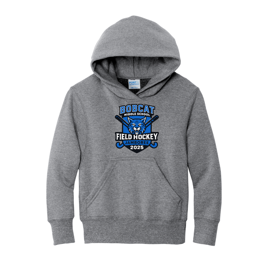 Bobcat Field Hockey - YOUTH Fleece Pullover Hooded Sweatshirt (PC90YH)