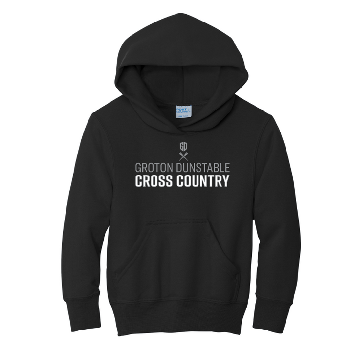 Groton Dunstable Cross Country - Youth Fleece Pullover Hooded Sweatshirt (PC90YH)