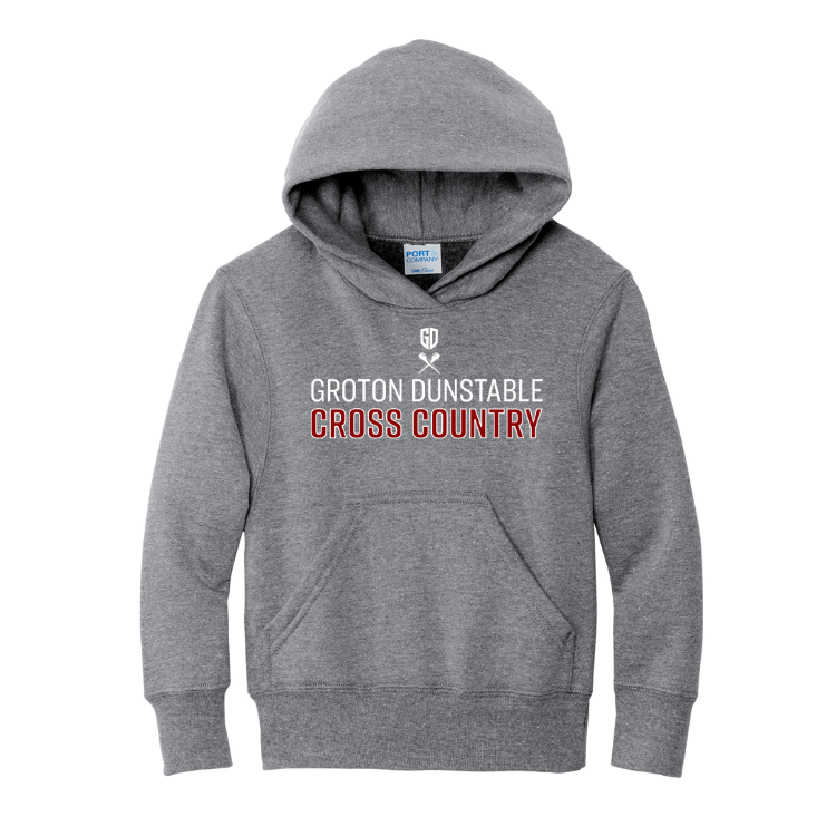 Groton Dunstable Cross Country - Youth Fleece Pullover Hooded Sweatshirt (PC90YH)
