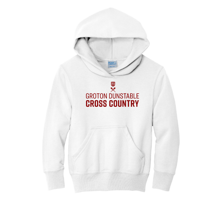 Groton Dunstable Cross Country - Youth Fleece Pullover Hooded Sweatshirt (PC90YH)