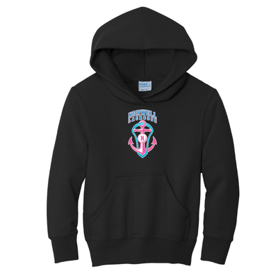 Sudadera con capucha de polar para niñas de Norwell Lacrosse (PC90YH)