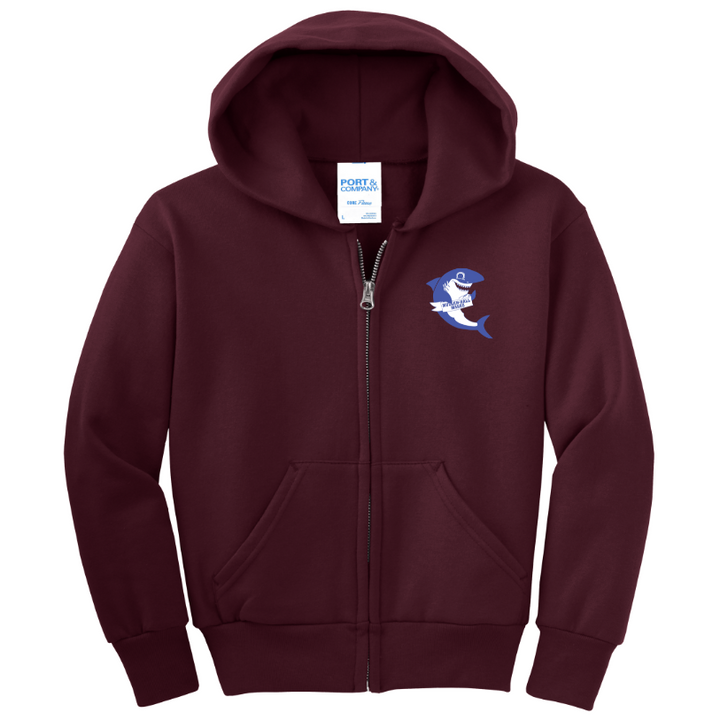 Mullen-Hall Elementary School - YOUTH Full Zip Fleece Hoodie (PC90YZH)