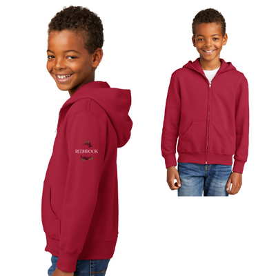 Redbrook Community - Sudadera con capucha de polar con cremallera completa para jóvenes (PC90YZH)