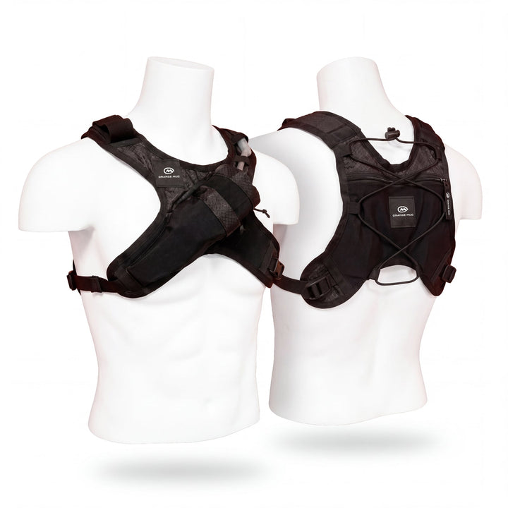 Phone. Flask. Vest. PFV V2.0: Ideal for running and riding less than 2 hours.
