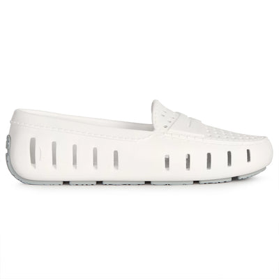 Zapatillas de deporte para mujer Posh 2.0 de Floafers en blanco brillante y gris niebla Harbor