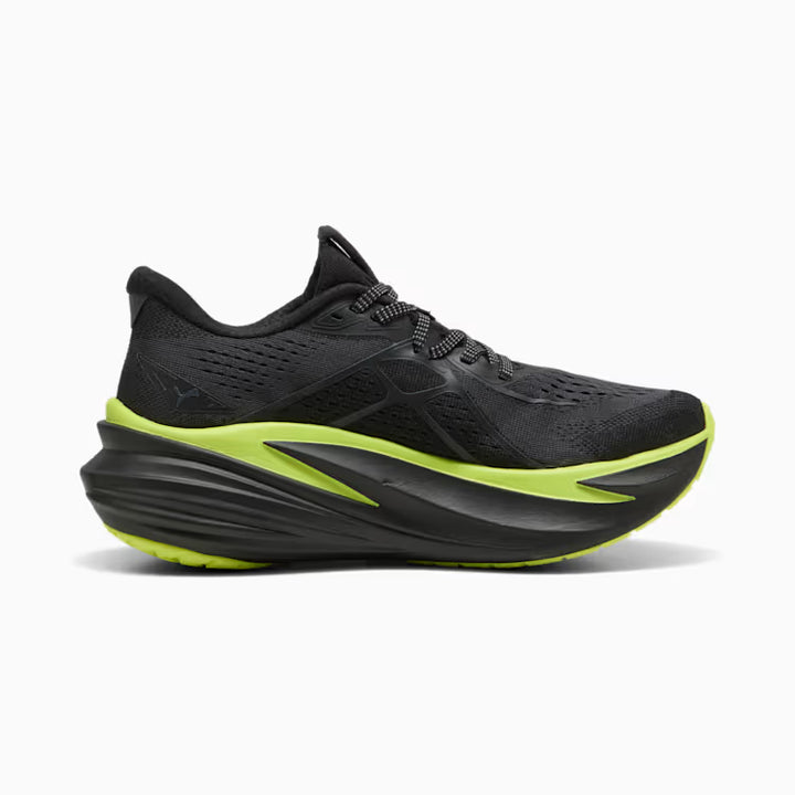 Women's Puma AMF1 MAGMAX NITRO 2 - PUMA BLACK-LIME SHIMMER-GREEN LUX