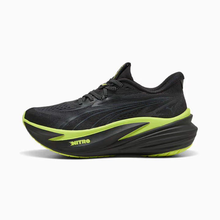 Women's Puma AMF1 MAGMAX NITRO 2 - PUMA BLACK-LIME SHIMMER-GREEN LUX