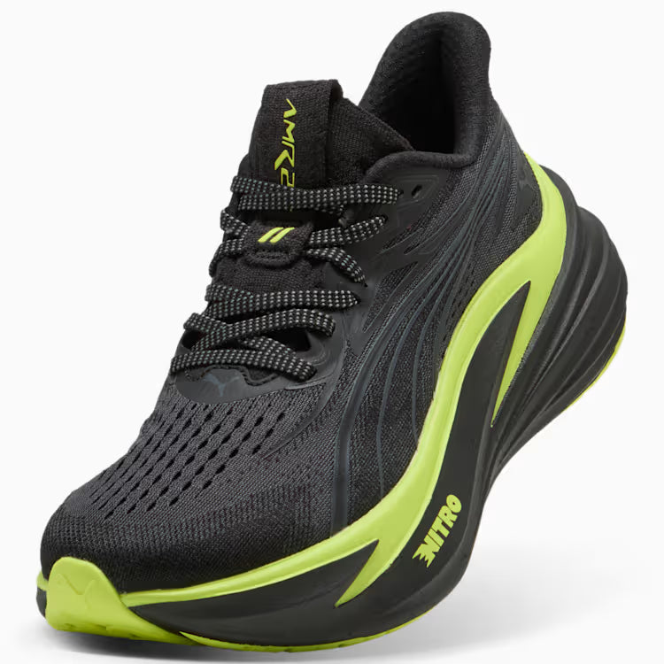 Women's Puma AMF1 MAGMAX NITRO 2 - PUMA BLACK-LIME SHIMMER-GREEN LUX
