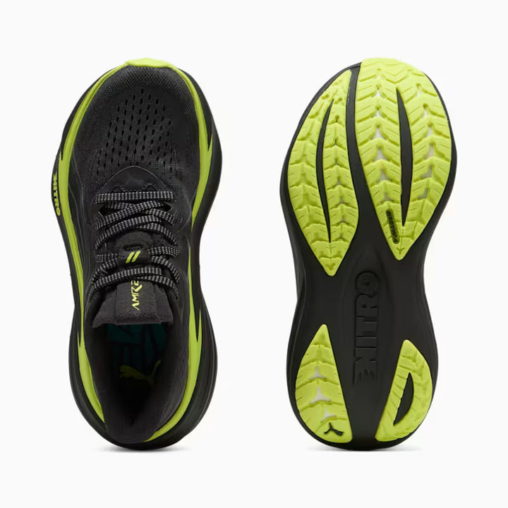 Women's Puma AMF1 MAGMAX NITRO 2 - PUMA BLACK-LIME SHIMMER-GREEN LUX