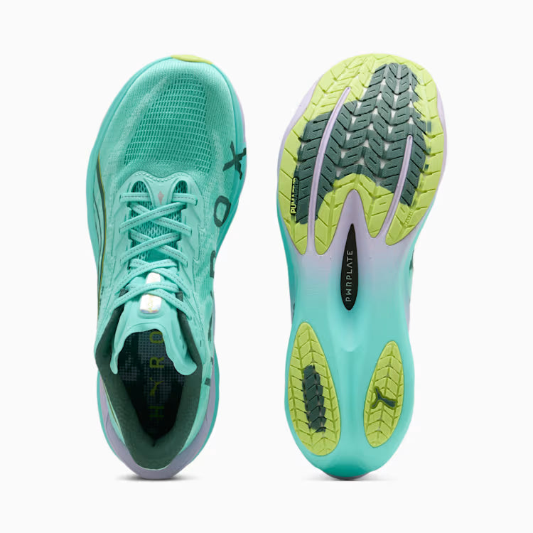 Men's Puma DEVIATE NITRO 4 - PUMA X HYROX - INTENSE MINT-LIGHT LAVENDER
