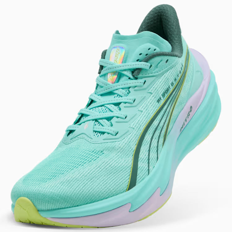 Men's Puma DEVIATE NITRO 4 - PUMA X HYROX - INTENSE MINT-LIGHT LAVENDER
