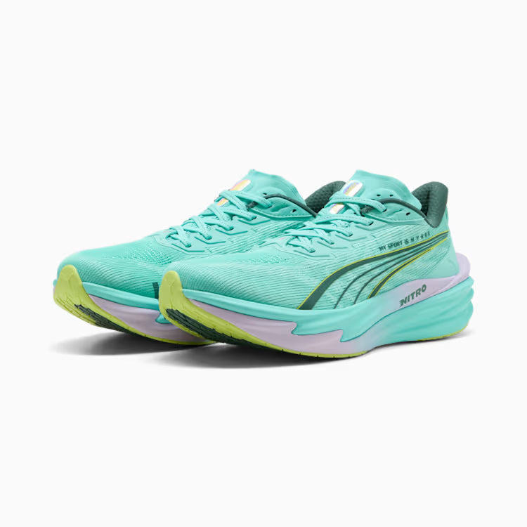 Men's Puma DEVIATE NITRO 4 - PUMA X HYROX - INTENSE MINT-LIGHT LAVENDER