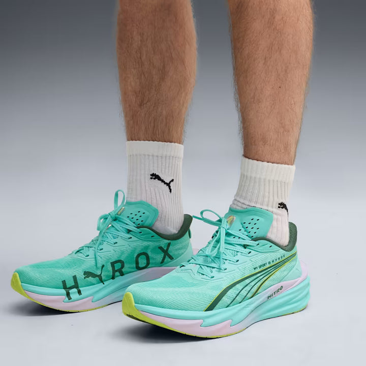 Men's Puma DEVIATE NITRO 4 - PUMA X HYROX - INTENSE MINT-LIGHT LAVENDER