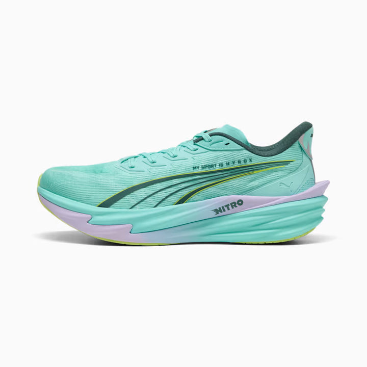 Men's Puma DEVIATE NITRO 4 - PUMA X HYROX - INTENSE MINT-LIGHT LAVENDER
