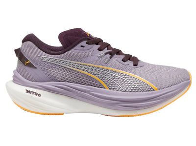 PUMA Womens Deviate Nitro 3 - PALE PLUM-MIDNIGHT PLUM-SUN STREAM