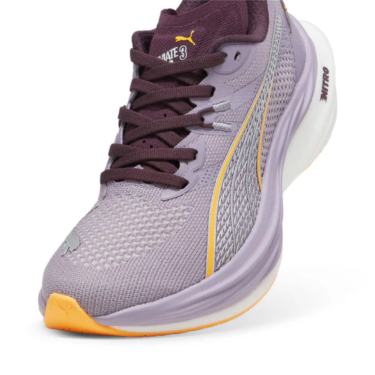 PUMA Womens Deviate Nitro 3 - PALE PLUM-MIDNIGHT PLUM-SUN STREAM