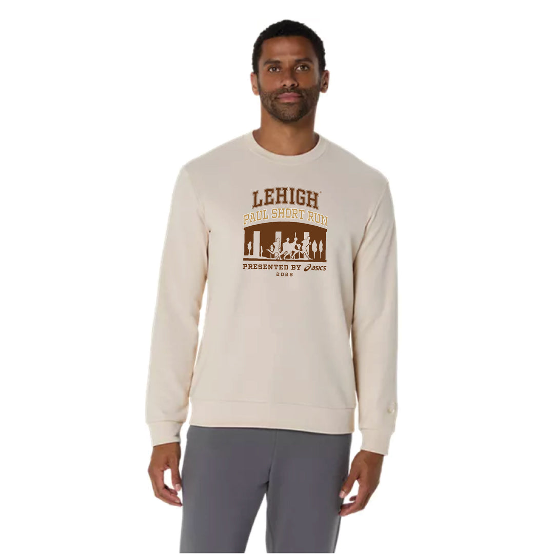 2025 Lehigh University Paul Short Run - ASICS Sweat Crew Neck Top Oatmeal (2031E908) (PS-04)