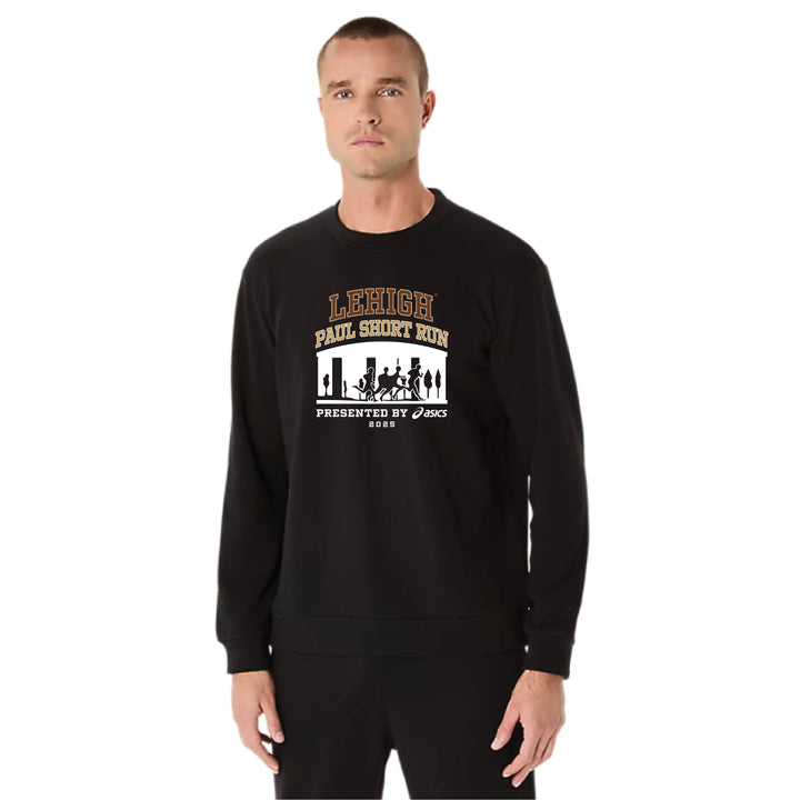 2025 Lehigh University Paul Short Run - ASICS Sweat Crew Neck Top Performance Black (2031E908) (PS-05)