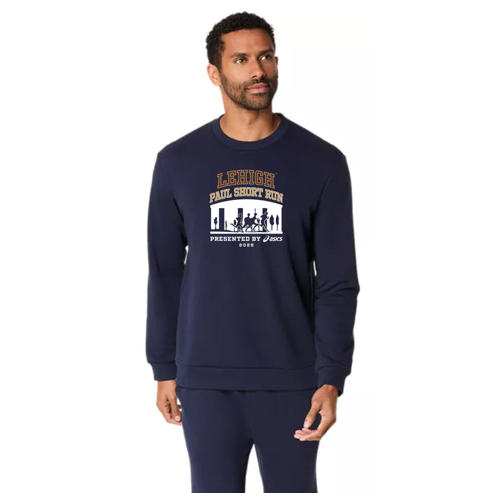 2025 Lehigh University Paul Short Run - ASICS Sweat Crew Neck Top Midnight (2031E908) (PS-05)