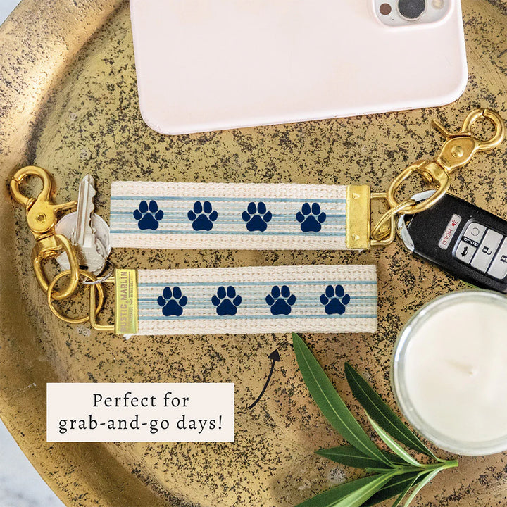 Paw Striped Keychain