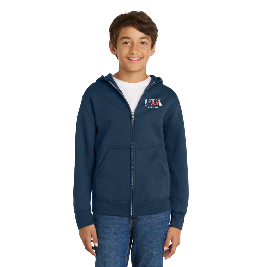 Pemberton Improvement Association- Youth Core Fleece Full-Zip Hooded Sweatshirt (PC78YZH)