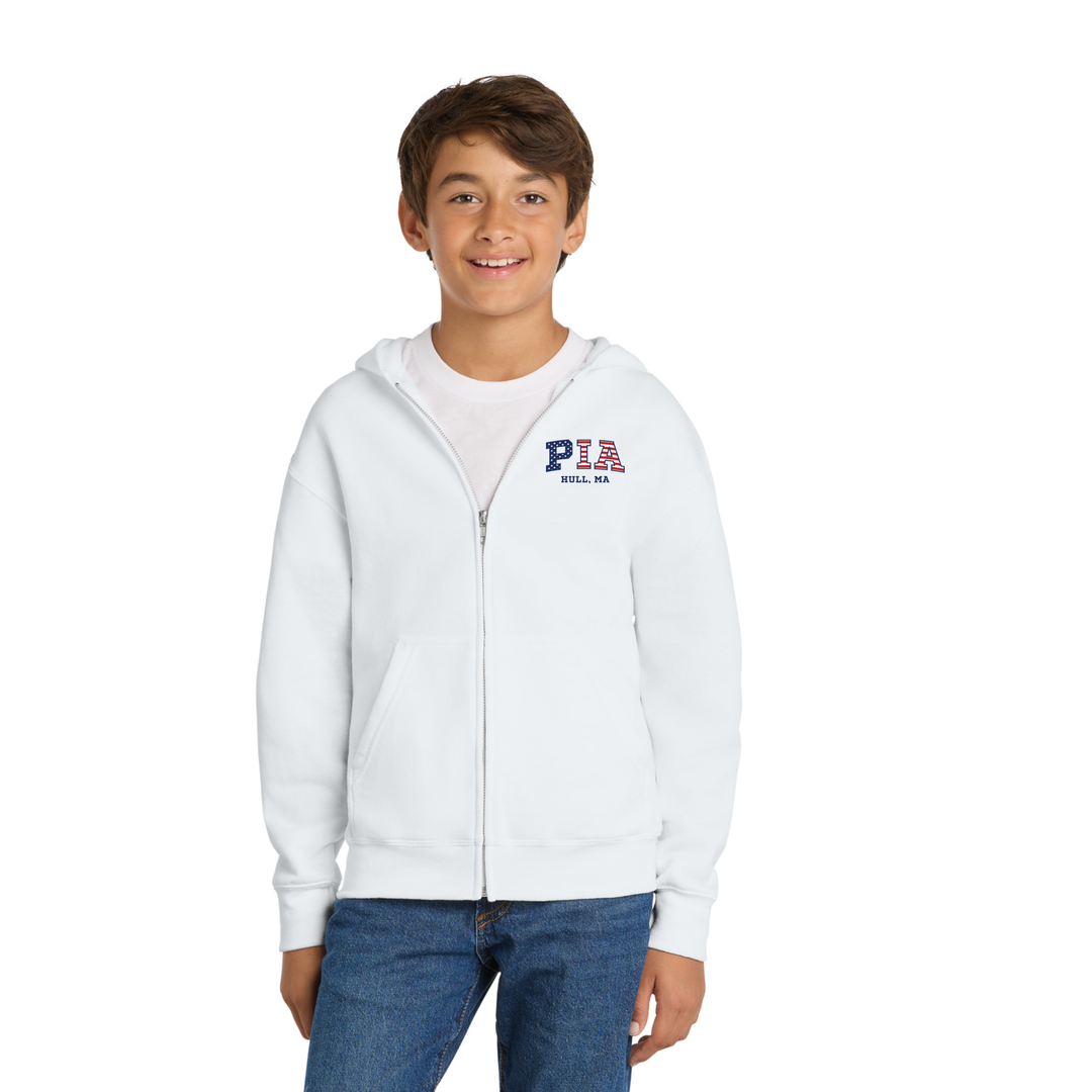 Pemberton Improvement Association- Youth Core Fleece Full-Zip Hooded Sweatshirt (PC78YZH)