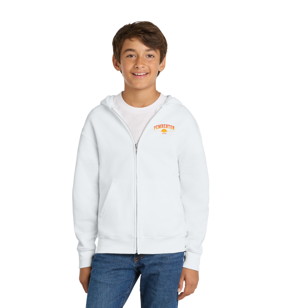 Pemberton Improvement Association- Youth Core Fleece Full-Zip Hooded Sweatshirt (PC78YZH)