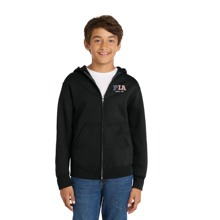 Pemberton Improvement Association- Youth Core Fleece Full-Zip Hooded Sweatshirt (PC78YZH)