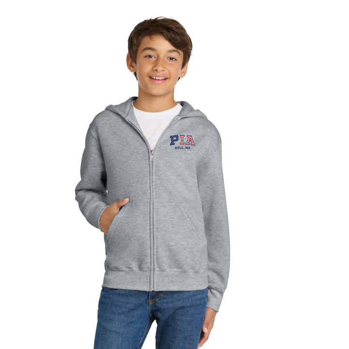 Pemberton Improvement Association- Youth Core Fleece Full-Zip Hooded Sweatshirt (PC78YZH)