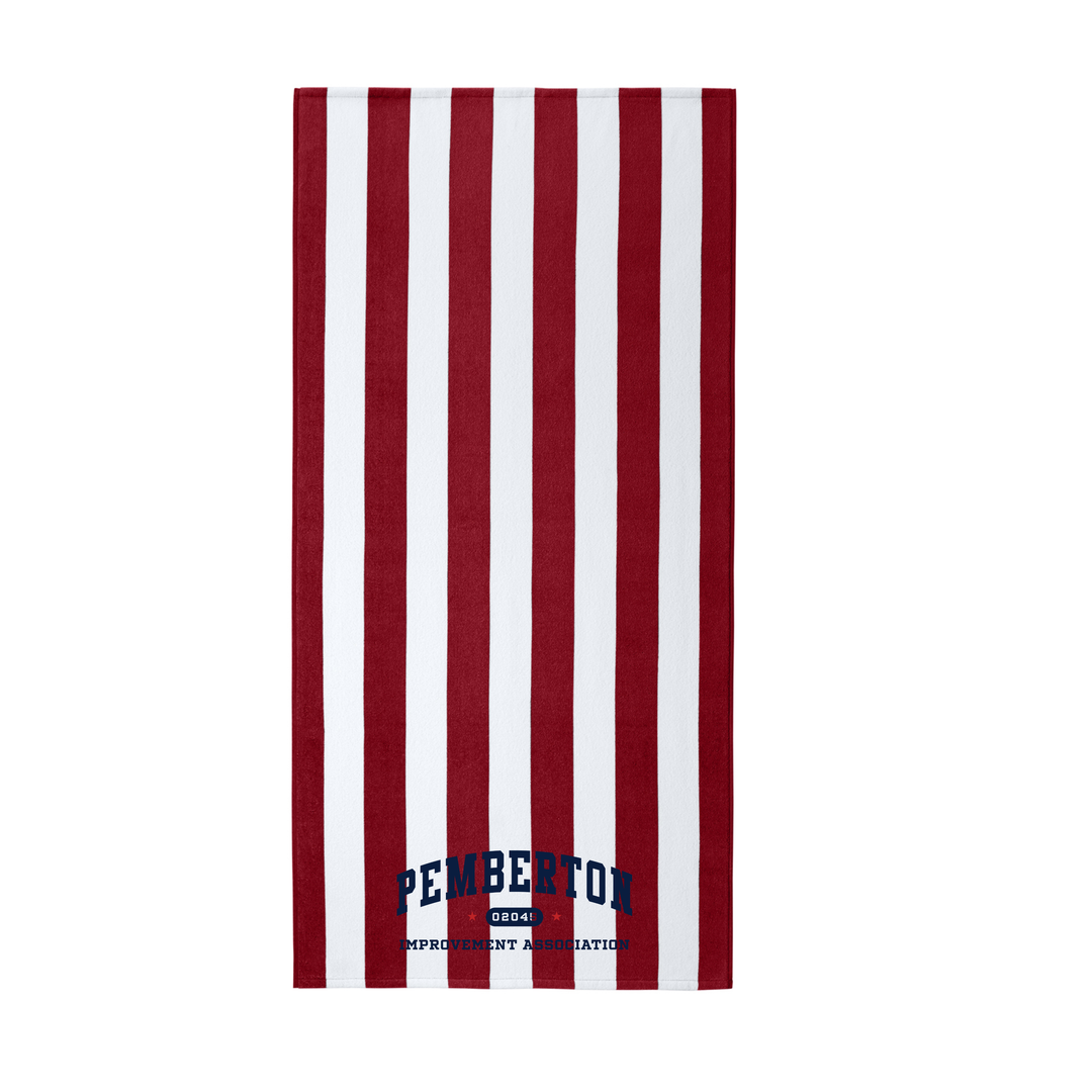 Pemberton Improvement Association-Stripe Beach Towel (PT45)