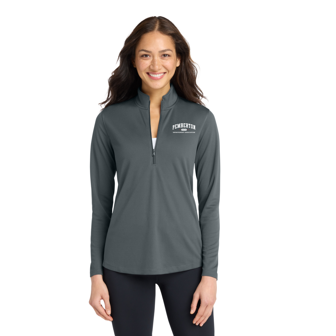 Pemberton Improvement Association- Women's Dry Zone® UV Micro-Mesh 1/4-Zip (LK112)